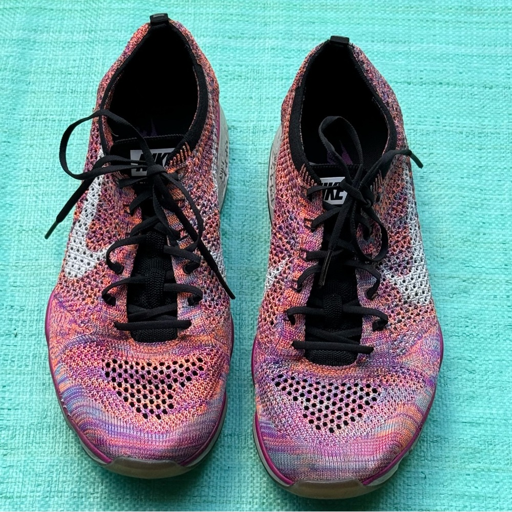 Nike Flyknit Zoom Agility Multicolored Running 698616-502  Women’s Size 10.5